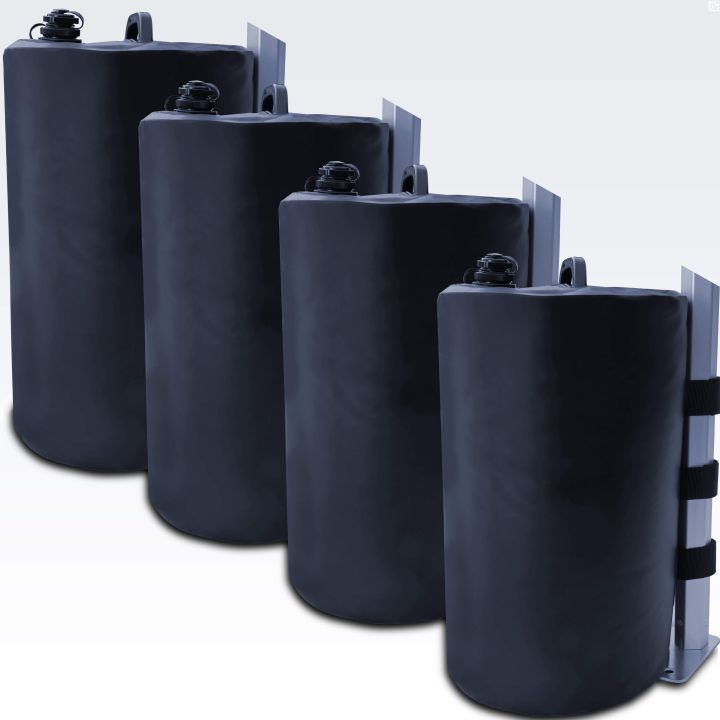 Quatre modules de poids pour l'eau pour ancrer une tente de fête
